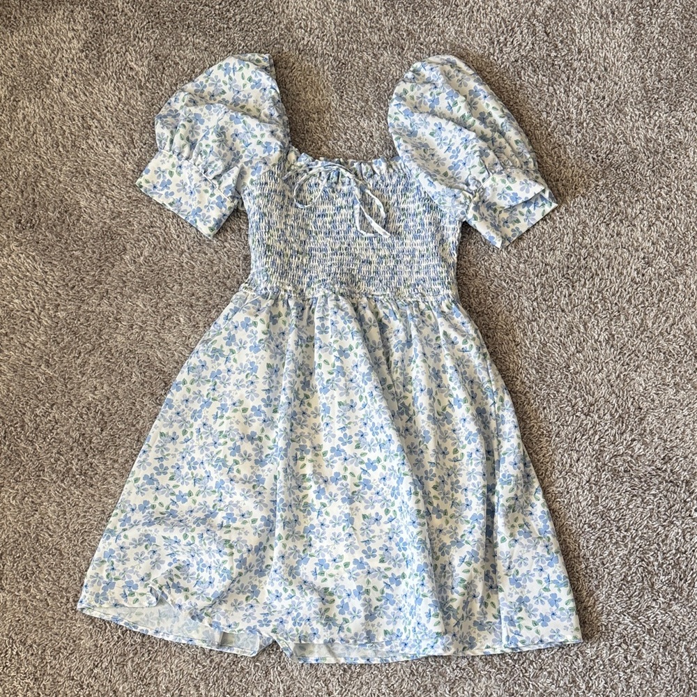 LULUS - white floral dress